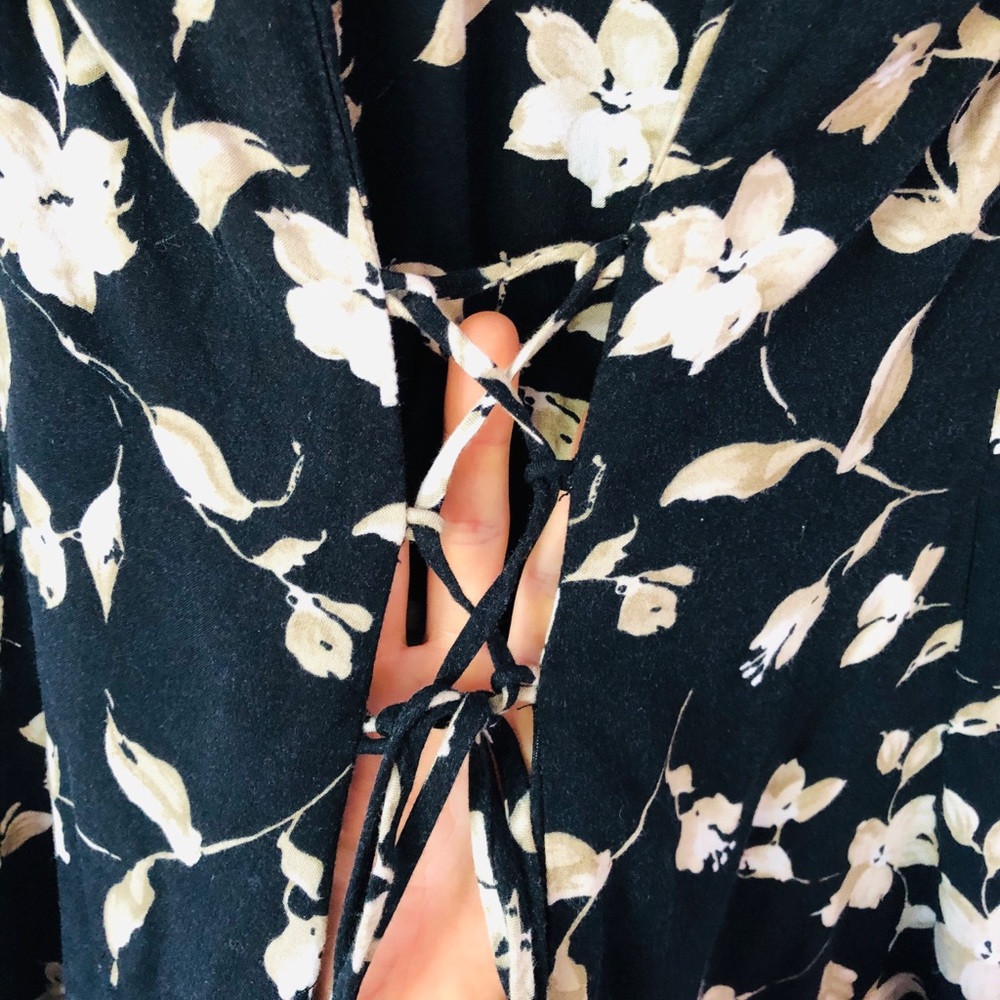 Vintage Boho Floral Button-Down Minidress - Picture 3 of 7